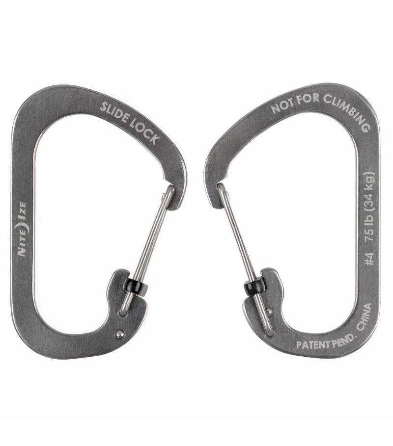 Niteize Sidelock Carabiner No. 4 in Black-1