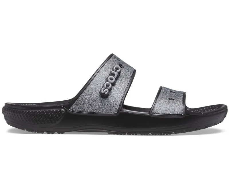 Crocs Classic Croc Glitter II Sandal in Glitter black-2