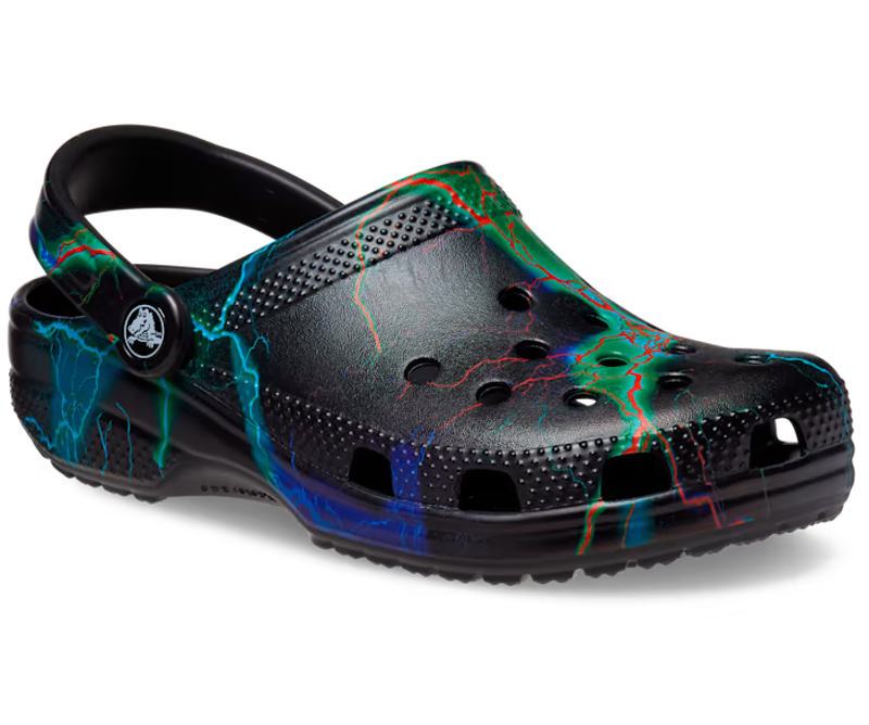 Crocs Classic Out of this World II Clog in Black/Lightning Bolt-4
