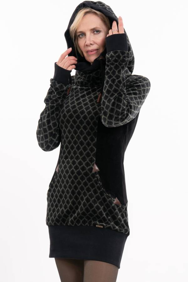 Chapati Steffi Tunic Womens in Olive Leaf-4