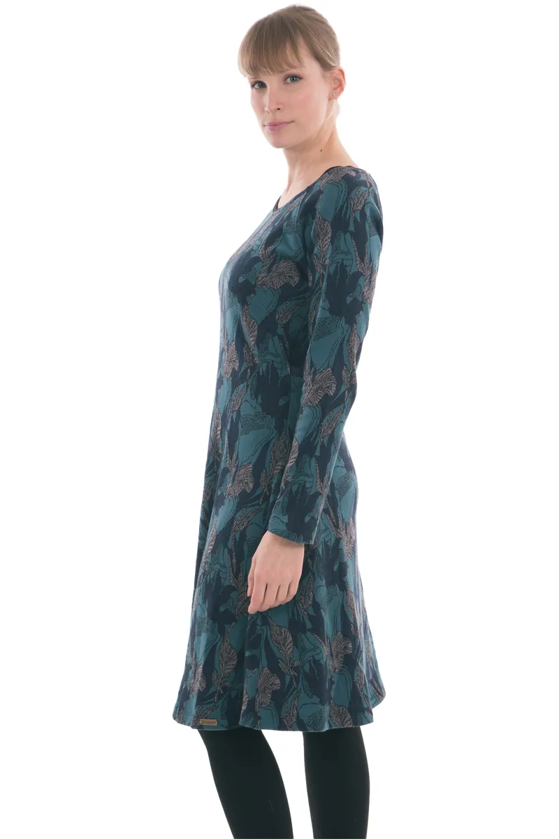 Chapati Karolina Dress Womens in Blue Jeans Maple-1