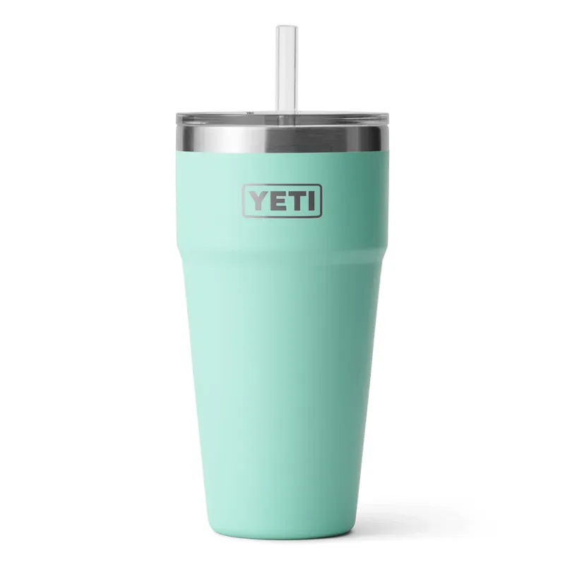 Yeti Rambler 26oz Straw Cup in Sea Foam