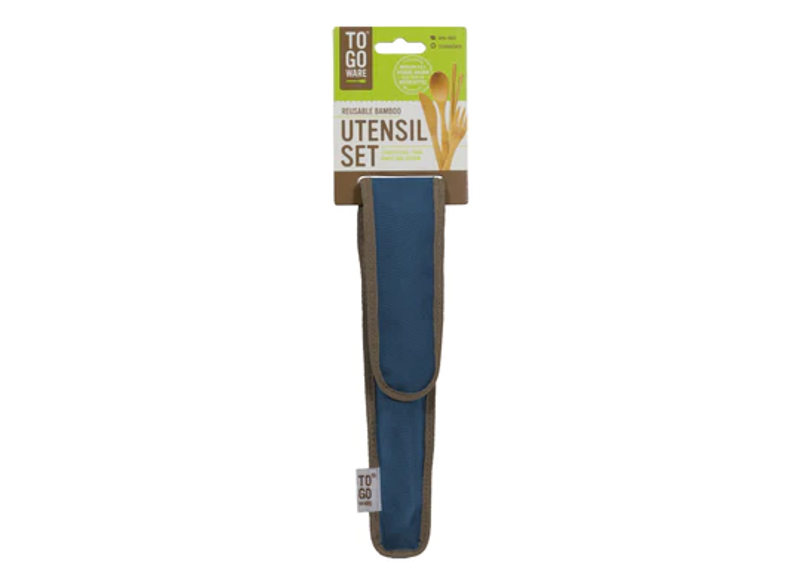 To-Go Ware Bamboo Utensil Set in Indigo-1