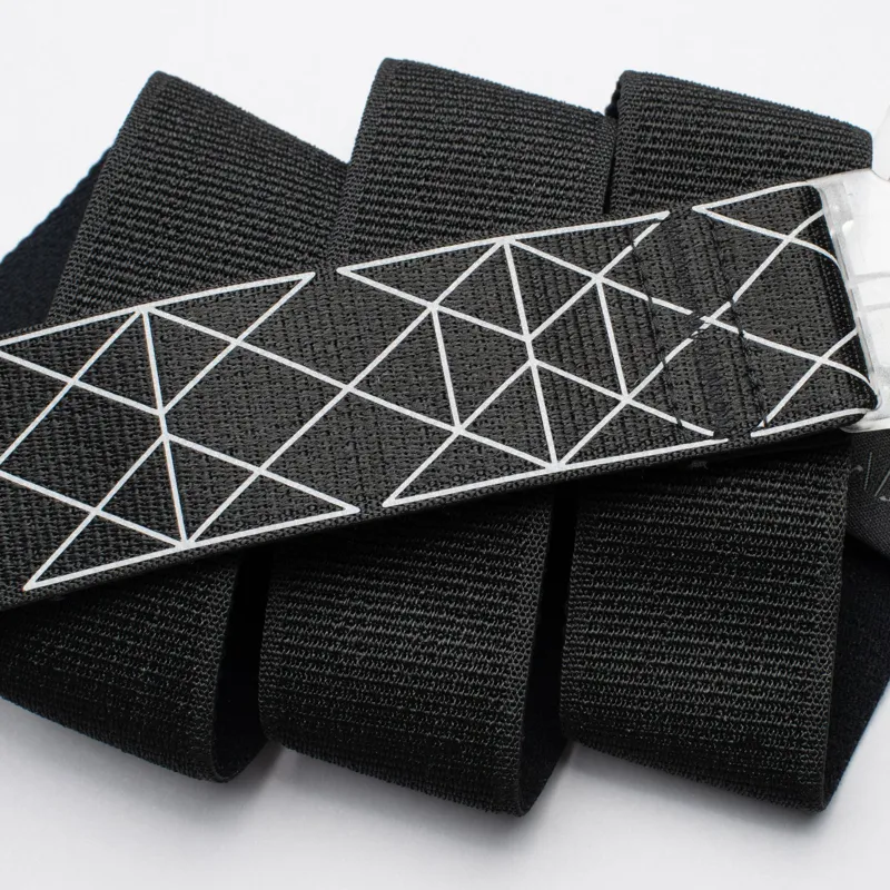 Arcade Geo Black Reflective Belt-1