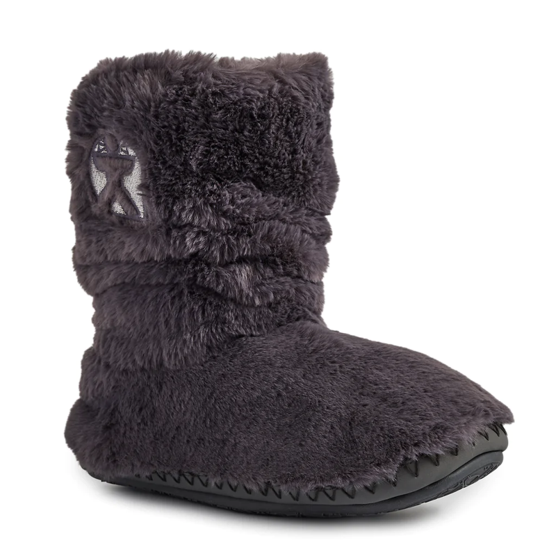 Bedroom Athletics Gisele Recycled Faux Fur Slipper Boot Womens in Ink-6