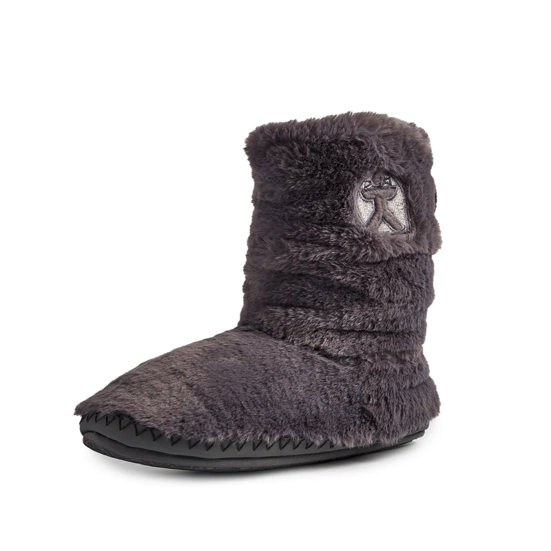 Bedroom Athletics Gisele Recycled Faux Fur Slipper Boot Womens in Ink-2