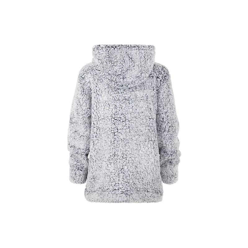 Bedroom Athletics Esme bobble Sherpa blanket hoodie in Trace Grey-7