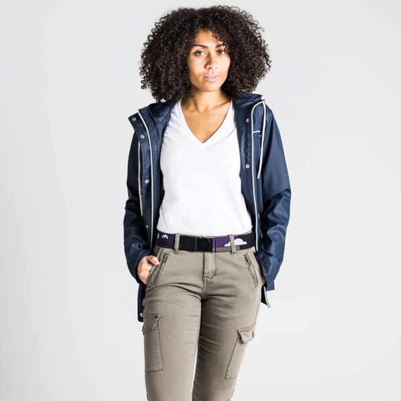 Arcade Hannah Eddy Wave Hello Belt in Black/Ivy Green-2