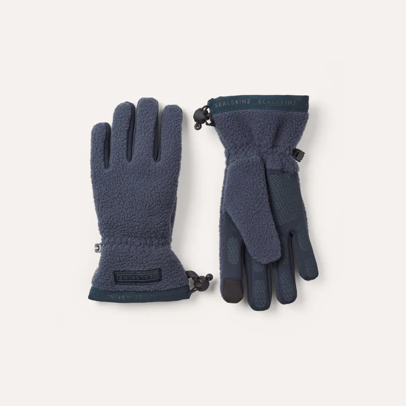 SealSkinz Hoveton Waterproof Sherpa Fleece Glove in Navy