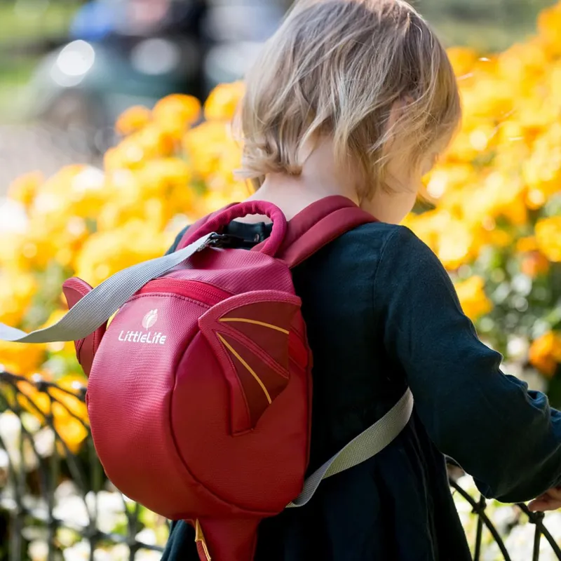 Littlelife Backpack with Rein 2L Dragon-6