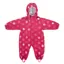 Littlelife Waterproof All In One Fleece Lined Suit Kids in Pink Flowers