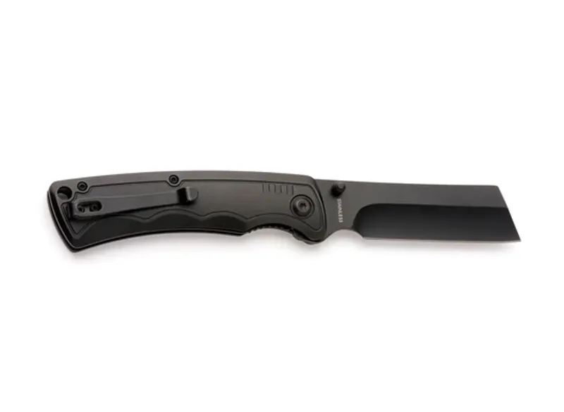 Whitby Cleaver Liner Lock Knife in Black -1