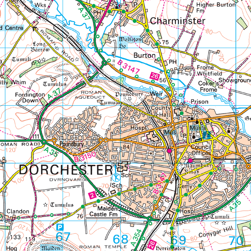 Ordnance Survey Bournemouth and Purbeck Landranger Map-3