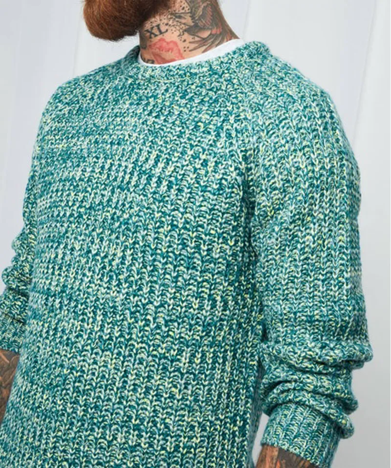 Joe Browns Fun and Fresh Knit Mens in Aqua-3
