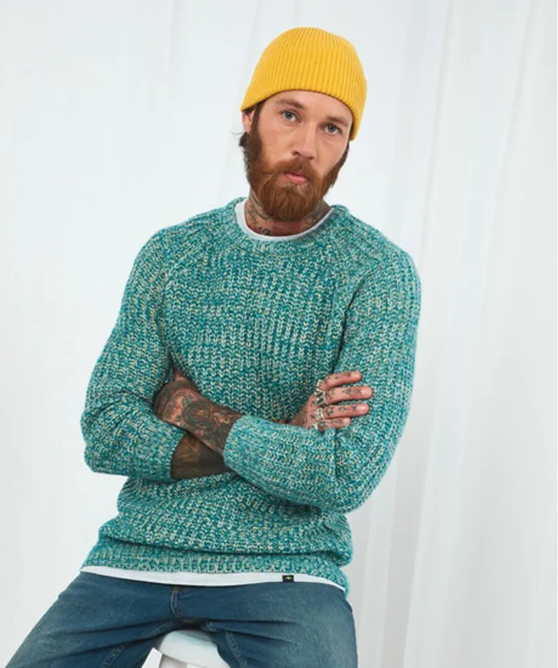Joe Browns Fun and Fresh Knit Mens in Aqua-4
