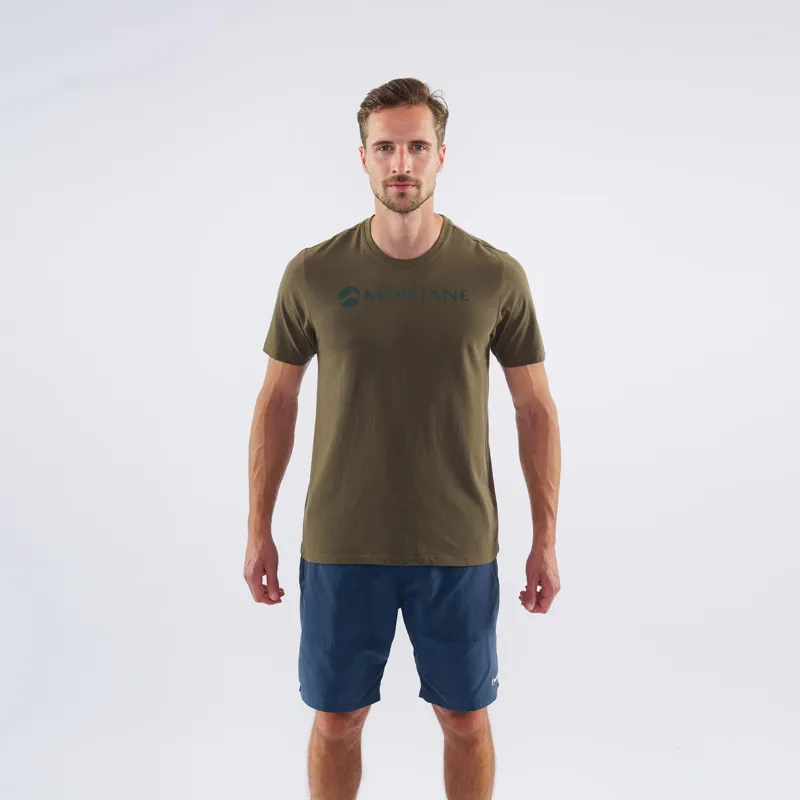 Montane Mono Logo T-shirt Mens in Kelp Green-1
