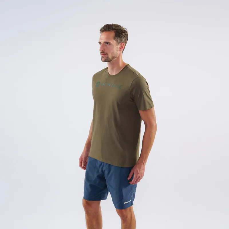 Montane Mono Logo T-shirt Mens in Kelp Green-2