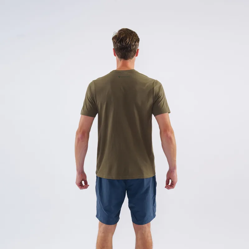 Montane Mono Logo T-shirt Mens in Kelp Green-3