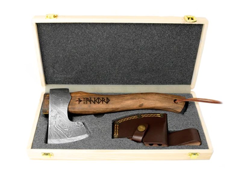 Njord Skade Damascus Camp Axe-2