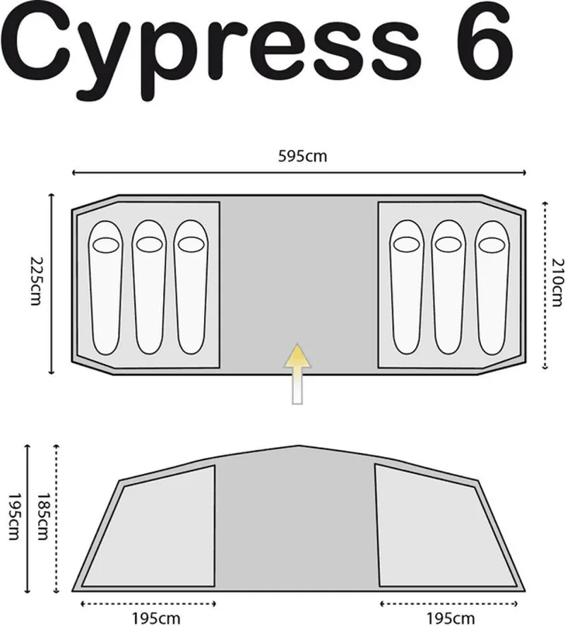 Highlander Cypress 6 man Tent-1