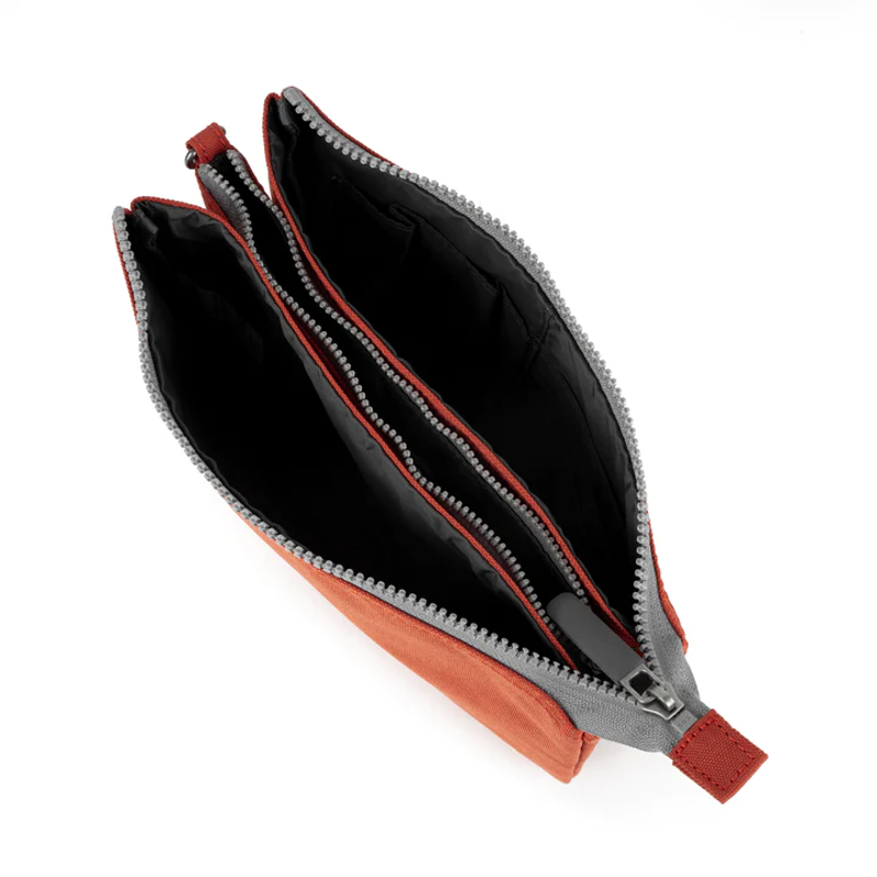 Roka Carnaby XL Recycled Canvas Cross Body Bags in Rooibos-4