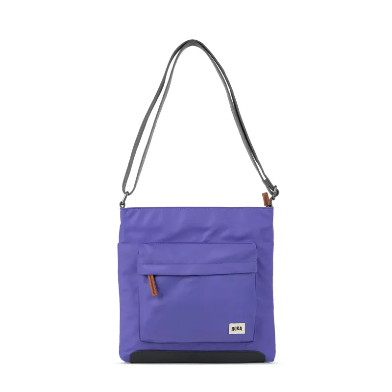 Roka Kennington B Sustainable Cross Body Bag in Peri Purple