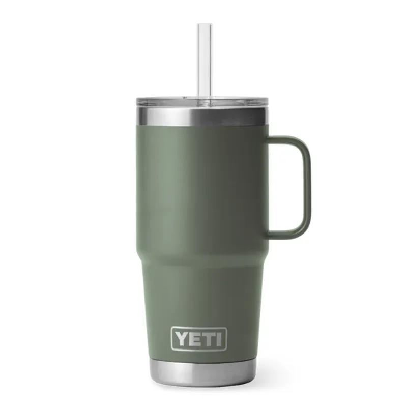 Yeti Rambler 25 Oz Straw Mug in Camp Green