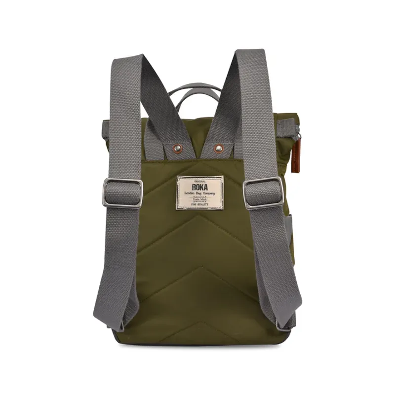 Roka Canfield B Small Recycled Nylon in Military-2