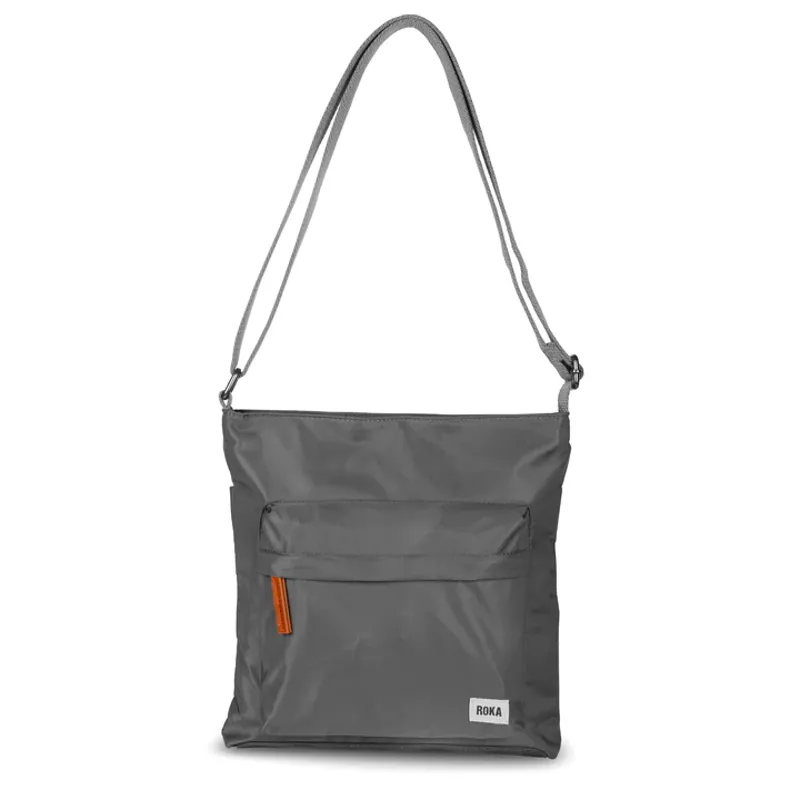 Roka Kennington B Recycled Nylon Cross Body Bag in Graphite