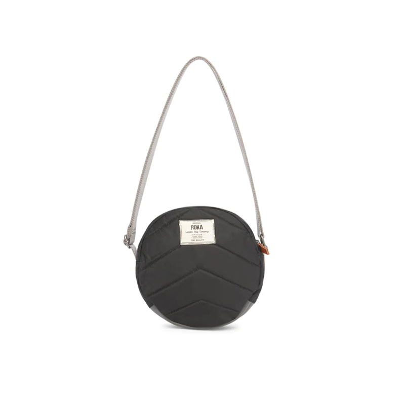 Roka Paddington B Recycled Nylon Cross Body Bag in Black-1
