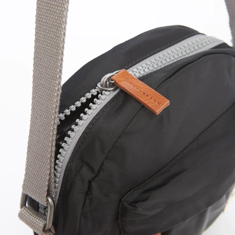 Roka Paddington B Recycled Nylon Cross Body Bag in Black-4
