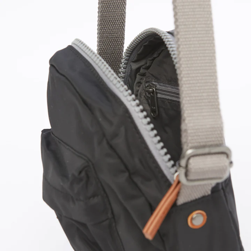 Roka Paddington B Recycled Nylon Cross Body Bag in Black-3