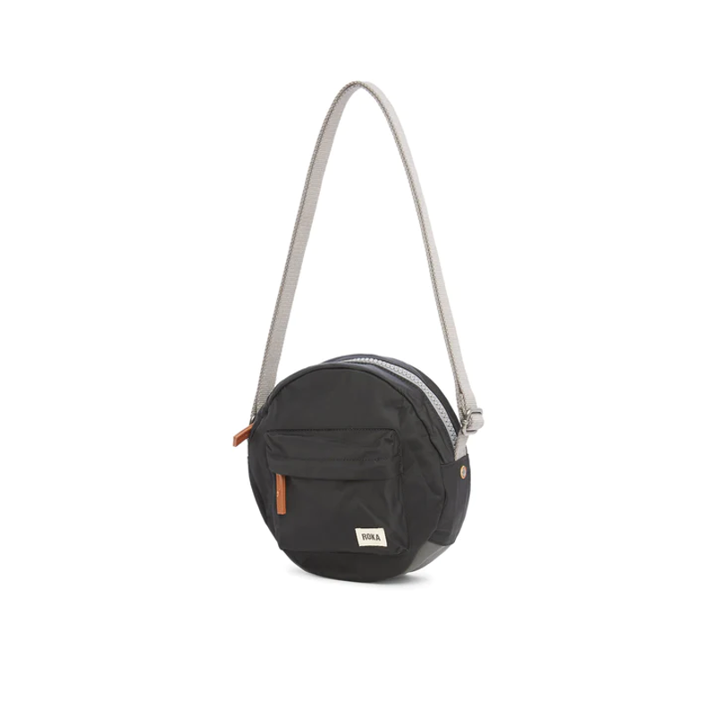 Roka Paddington B Recycled Nylon Cross Body Bag in Black-2