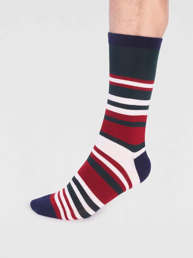 Thought Joseph GOTS Organic Cotton Christmas Jumper Sock Box Mens -4