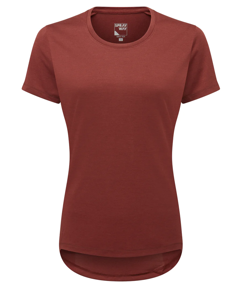 Sprayway Colina Tee Womens in Chipotle-4