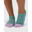 Thought Freda Dachshund Organic Cotton Trainer Socks Womens in Pine Green