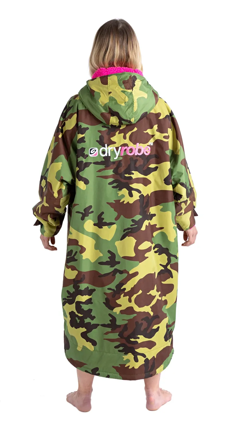 Dryrobe Advance Long Sleeve in Camouflage/Pink