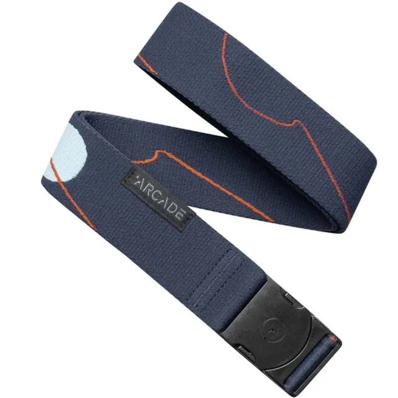 Arcade Swell Belt in Navy/Vermilion