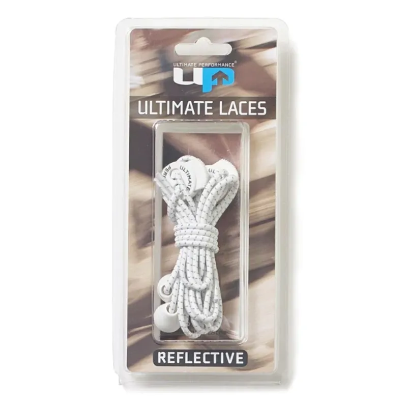 Ultimate Performance Elastic Laces in White Reflective