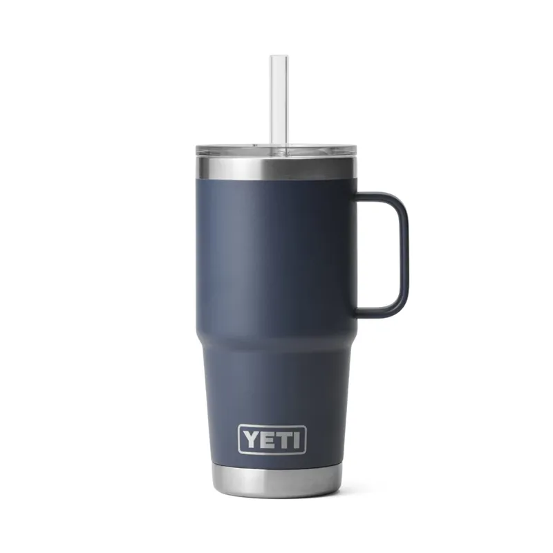 Yeti Rambler 25 Oz Straw Mug in Navy
