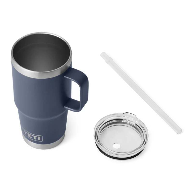 Yeti Rambler 25 Oz Straw Mug in Navy-3