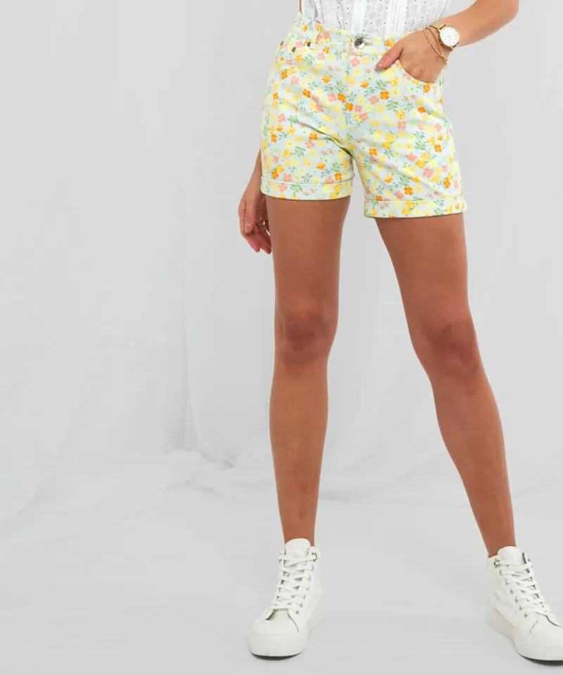 Joe Browns Cutest Floral Denim Shorts-1
