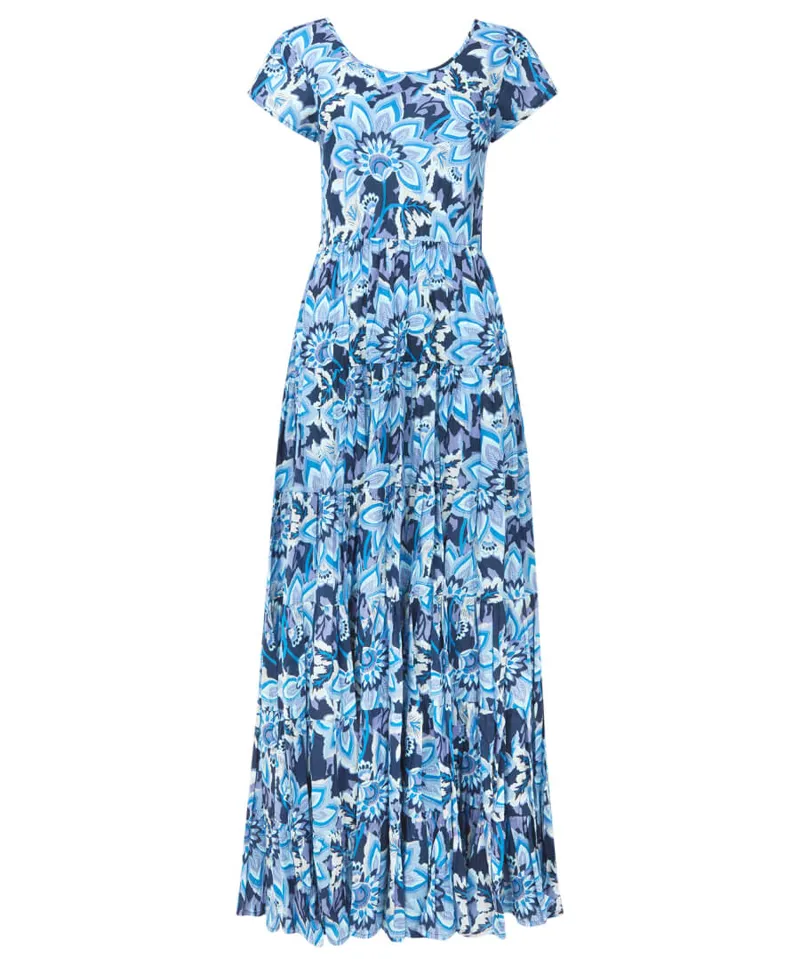Joe Browns Tabitha Crinkle Cotton Dress Womens in Blue-3