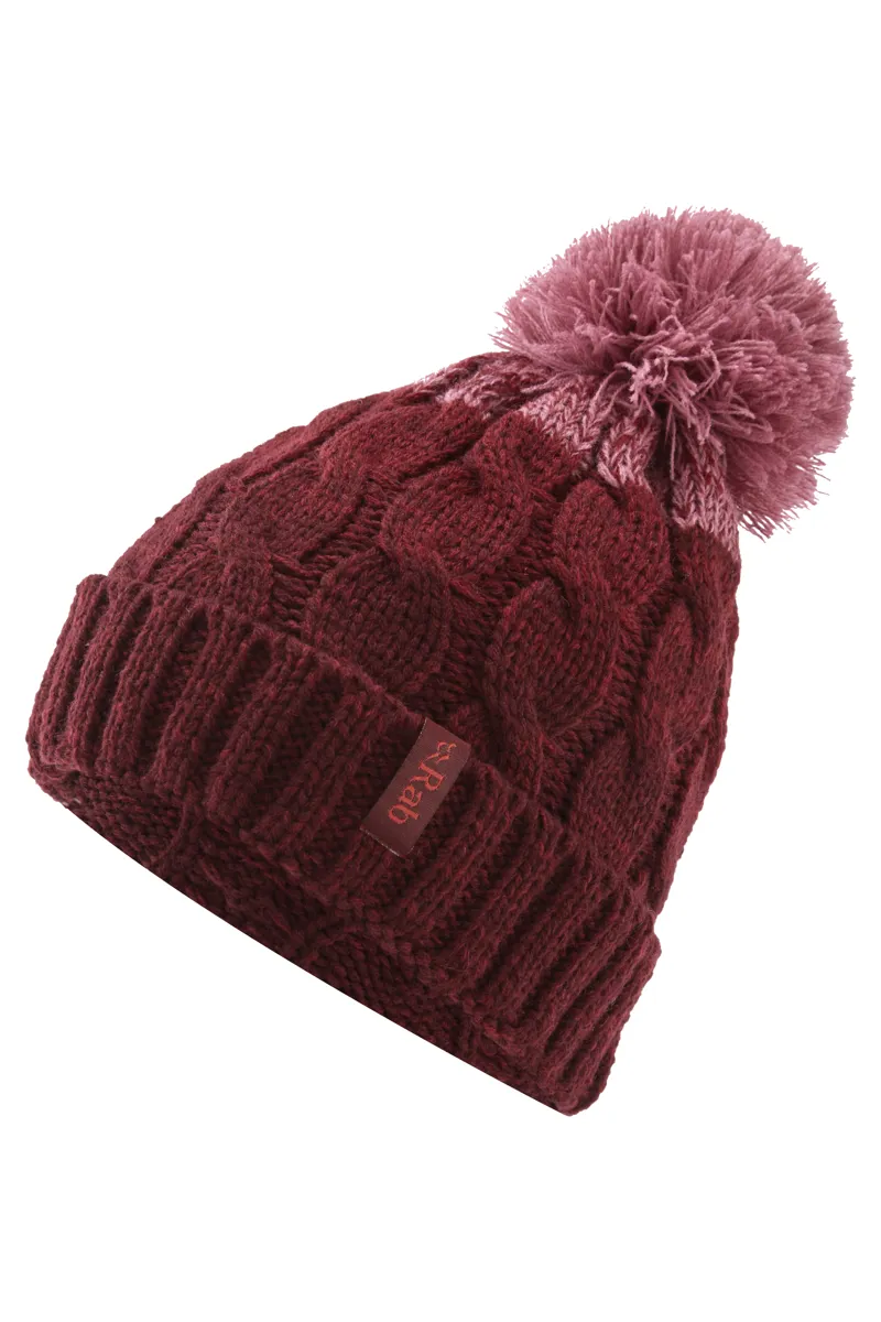 Rab Braid Beanie womens  in Oxblood Red