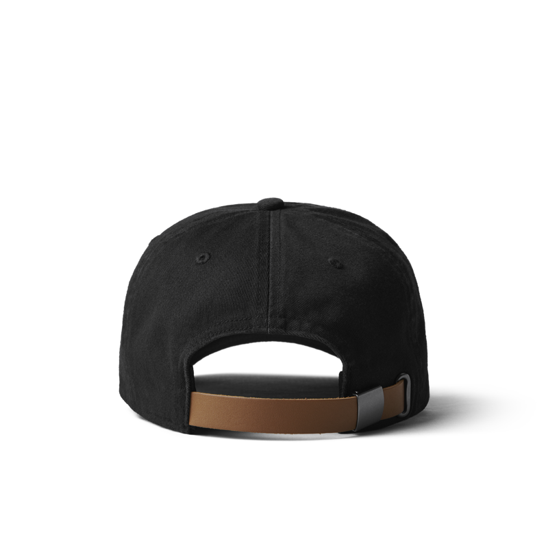 Yeti Leather Logo Badge Hat in Black-2