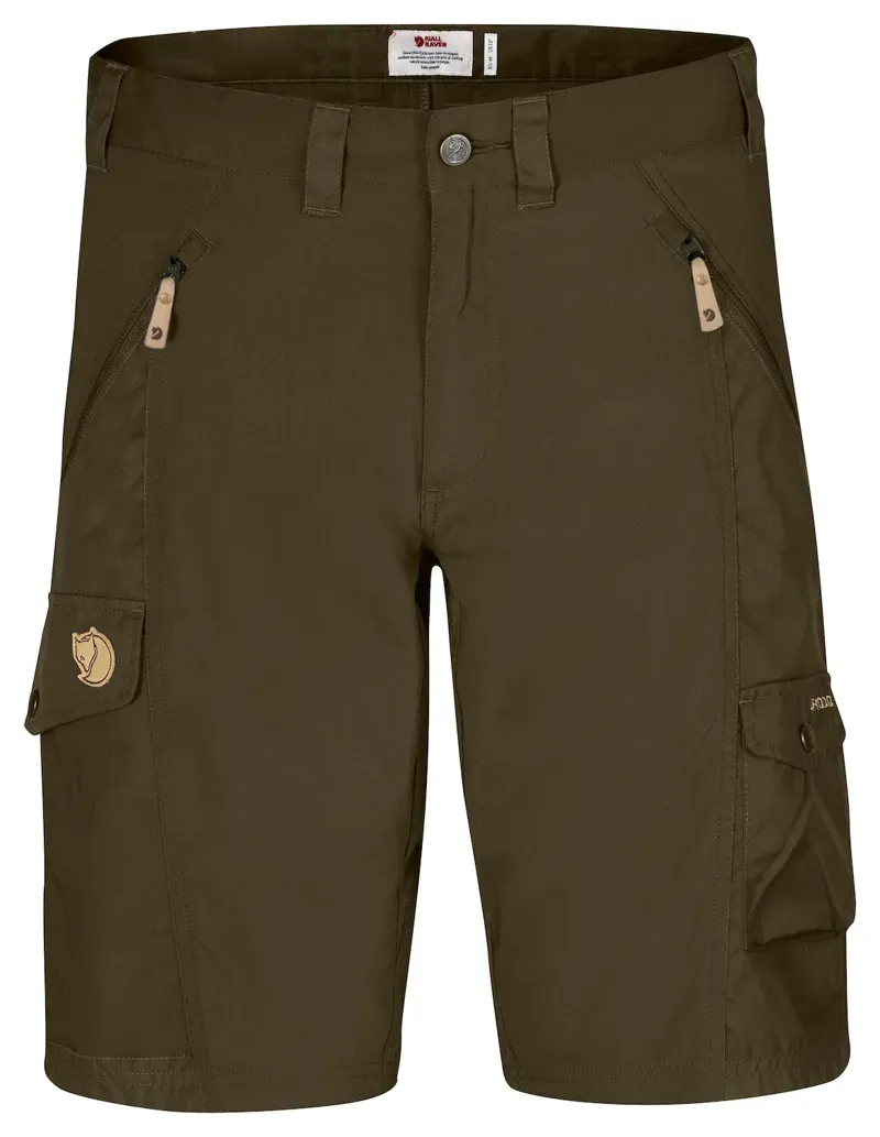 Fjallraven Abisko Shorts in Dark Olive