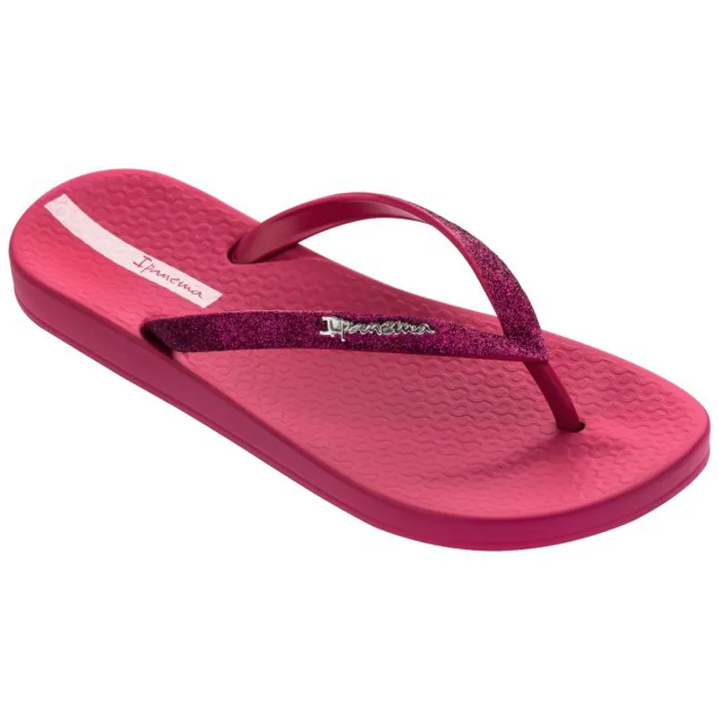 Ipanema Anatomic Lolita Glitter Flipflops Womens in Fuchsia