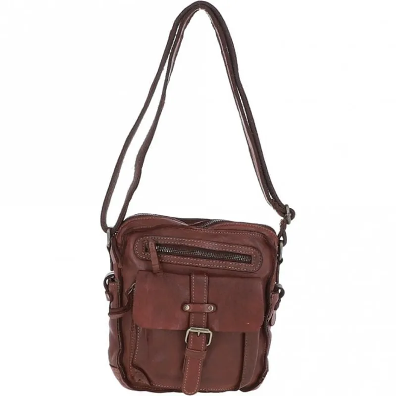 Ashwood Sergio Leather Handbag in Brandy