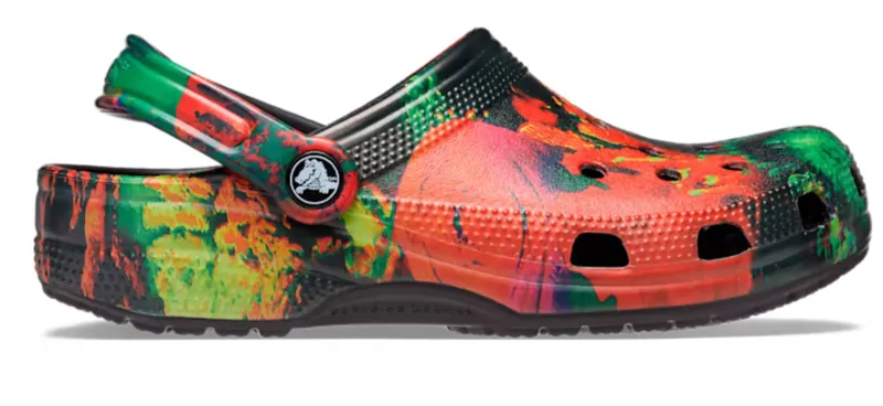 Crocs Classic Cyber Beach Clog Multi Black