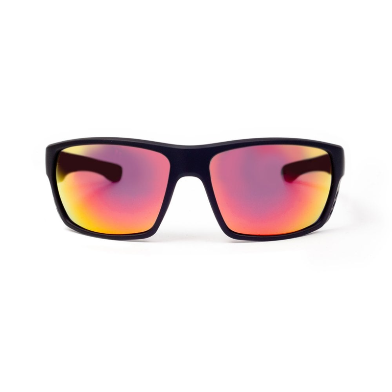 Bloc Warwick Sunglasses in Matt Black/Red Mirror-1